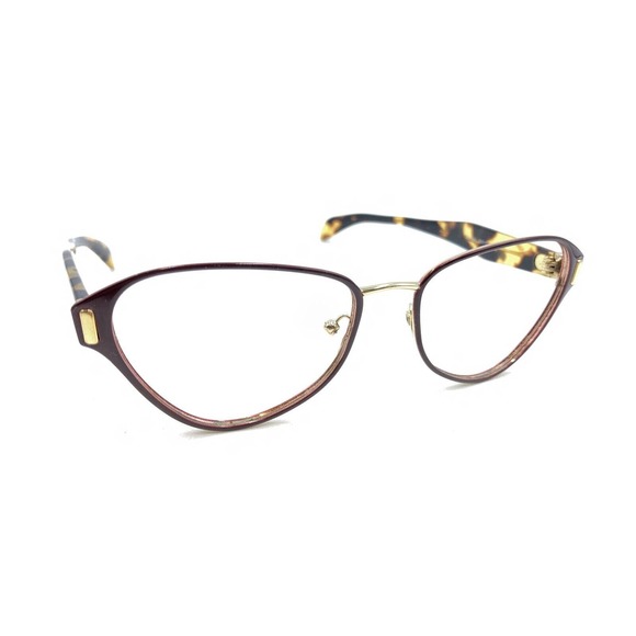 Prada VPR 58U TY7-1O1 Dark Red Brown Tortoise Eyeglasses Frames 53-17 140 Italy - Picture 1 of 12
